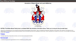 Desktop Screenshot of bowergenealogy.ca